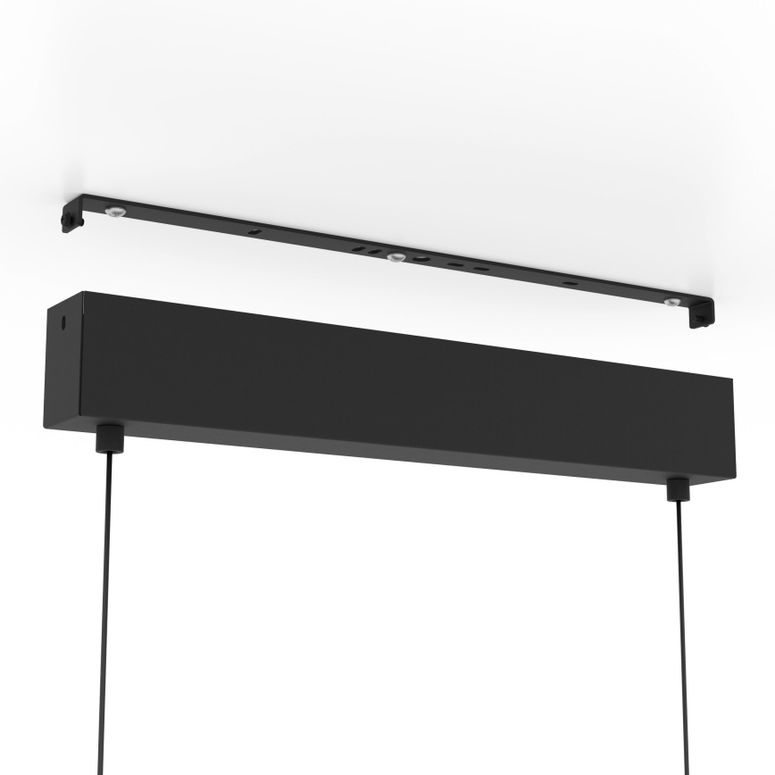 Eglo - LED Prigušivi luster na sajli 2xLED/12,5W/230V + LED/15,5W 3000K crno