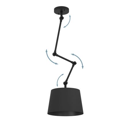 Eglo - Viseći luster 1xE27/40W/230V crno