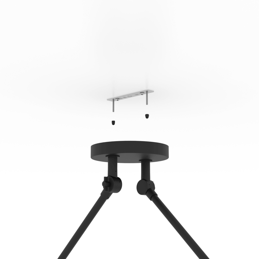 Eglo - Viseći luster 2xE27/40W/230V crno