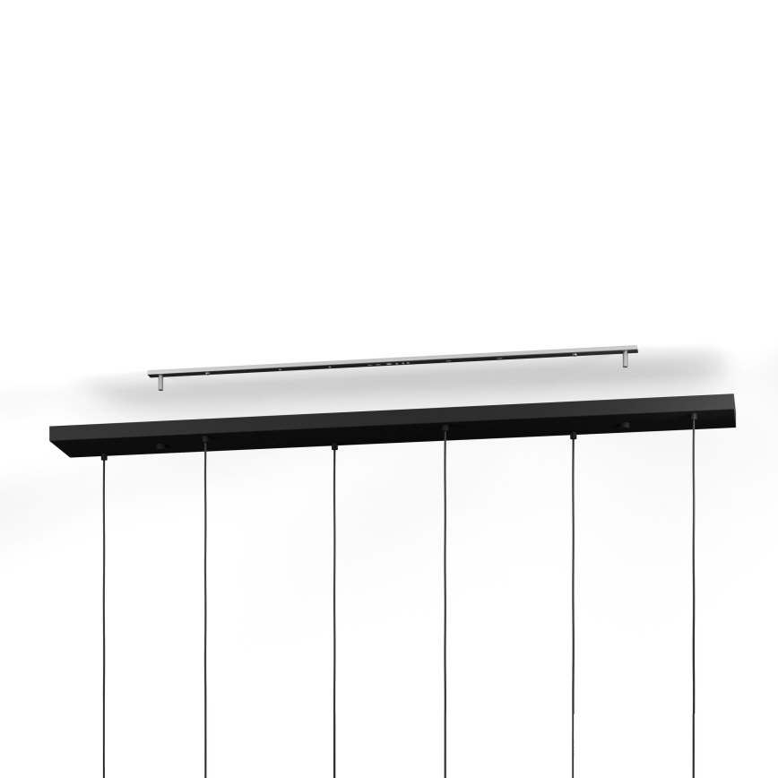 Eglo - Luster na sajli 6xE27/40W/230V crno