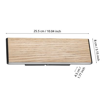 Eglo - LED Zidna lampa 2xLED/4,2W/230V 3000K braon