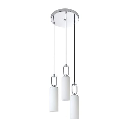 Eglo - Luster na sajli 3xE27/40W/230V sjajni krom