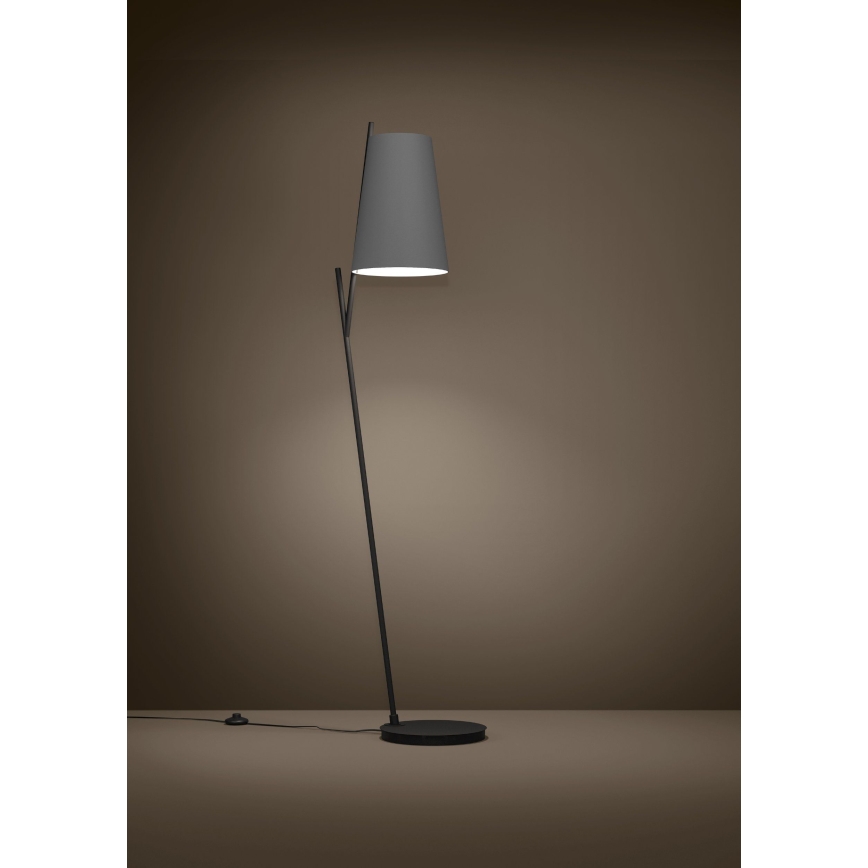 Eglo - Podna lampa 1xE27/40W/230V sivo