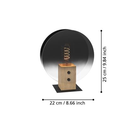 Eglo - Luster na sajli 1xE27/40W/230V dimno