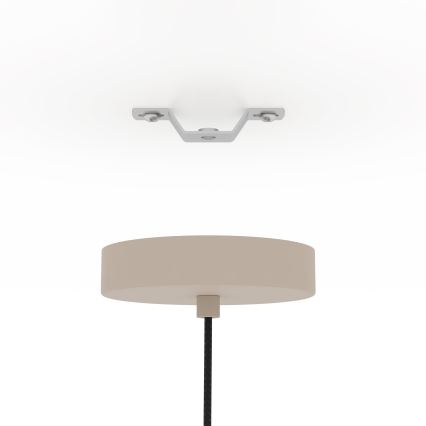 Eglo - Luster na sajli 1xE27/40W/230V pr. 48 cm kremasta