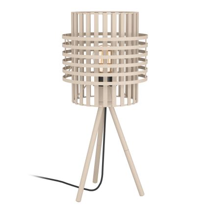 Eglo - Podna lampa 1xE27/40W/230V kremasta