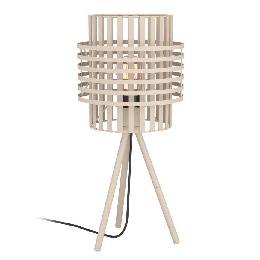 Eglo - Podna lampa 1xE27/40W/230V kremasta