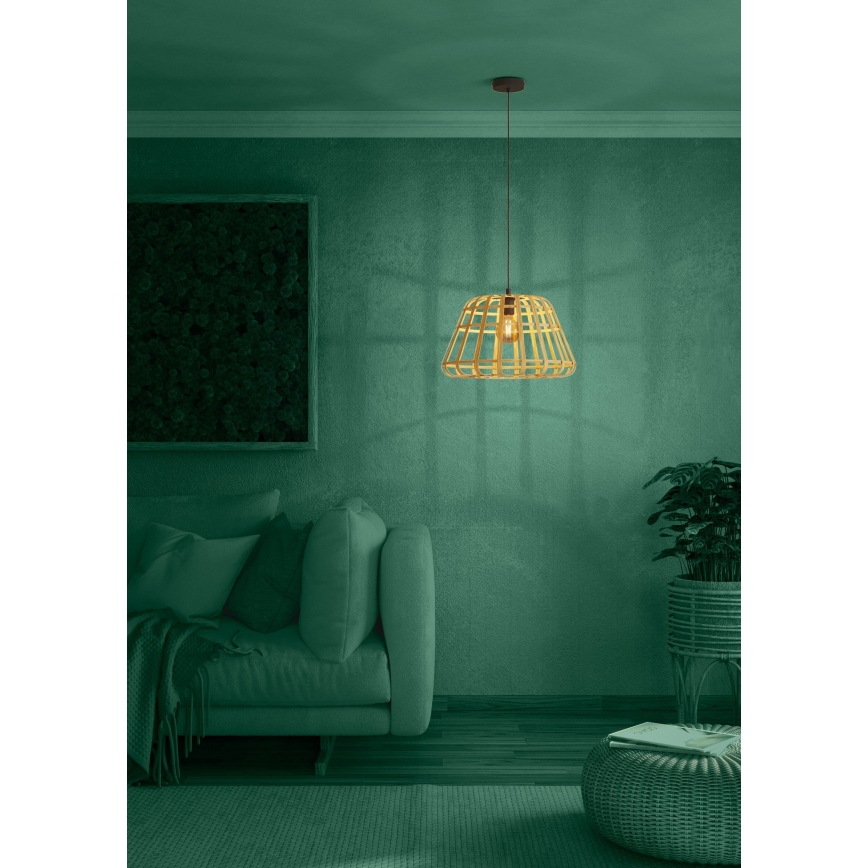 Eglo - Luster na sajli 1xE27/40W/230V pr. 50 cm braon