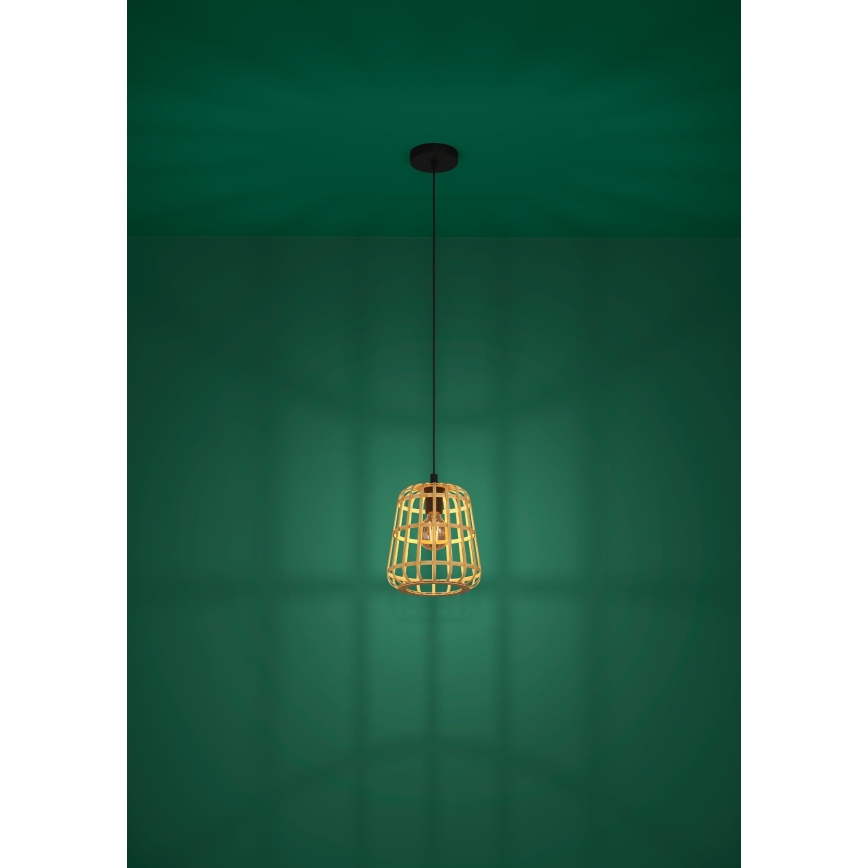 Eglo - Luster na sajli 1xE27/40W/230V pr. 24 cm braon