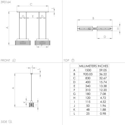 Eglo - Luster na sajli 4xE27/40W/230V crno/braon
