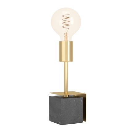 Eglo - Stona lampa 1xE27/40W/230V zlatna/crni mermer