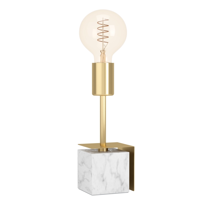 Eglo - Stona lampa 1xE27/40W/230V zlatna/beli mermer