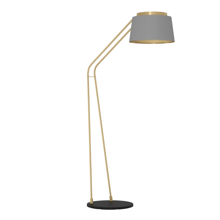 Eglo - Podna lampa 1xE27/40W/230V sivo/zlatna