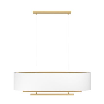 Eglo - Luster na sajli 4xE27/40W/230V bela/zlatna