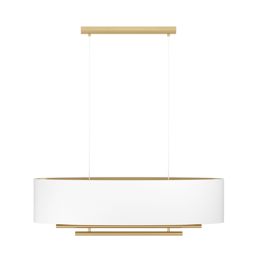 Eglo - Luster na sajli 4xE27/40W/230V bela/zlatna