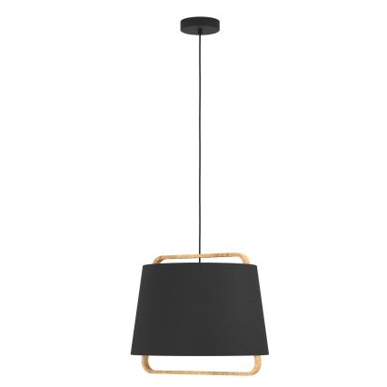 Eglo - Luster na sajli 1xE27/40W/230V crno