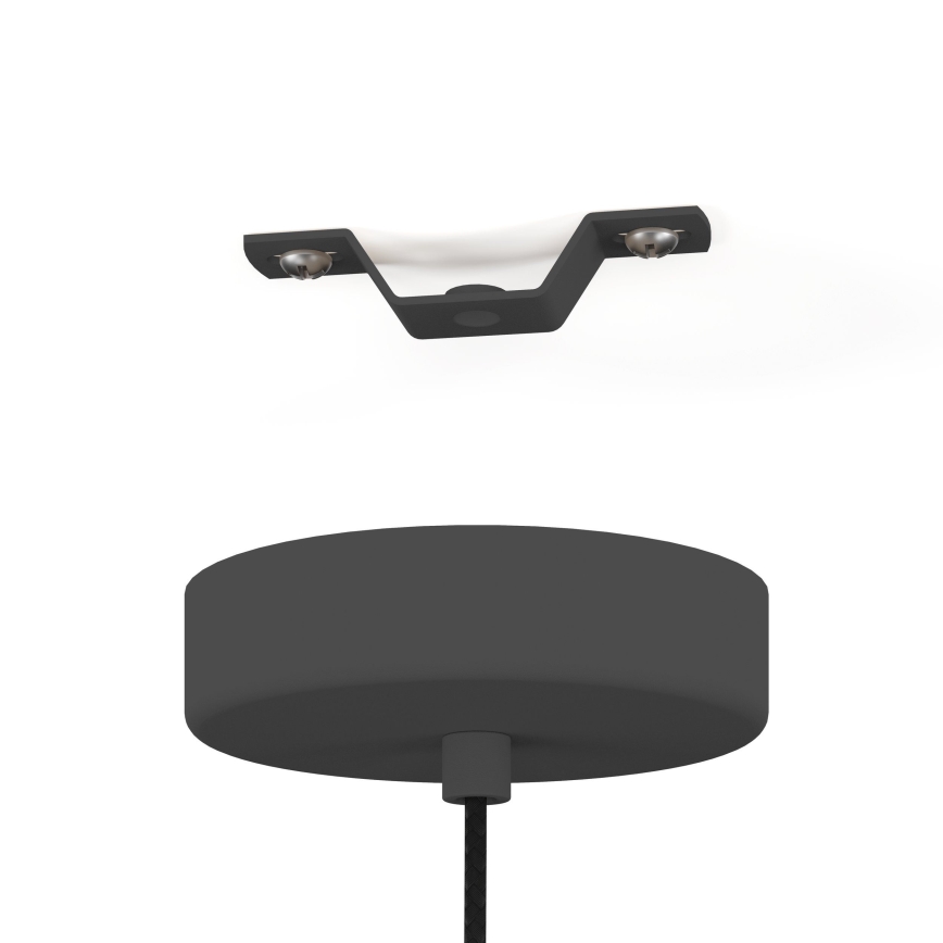 Eglo - Luster na sajli 1xE27/40W/230V crno