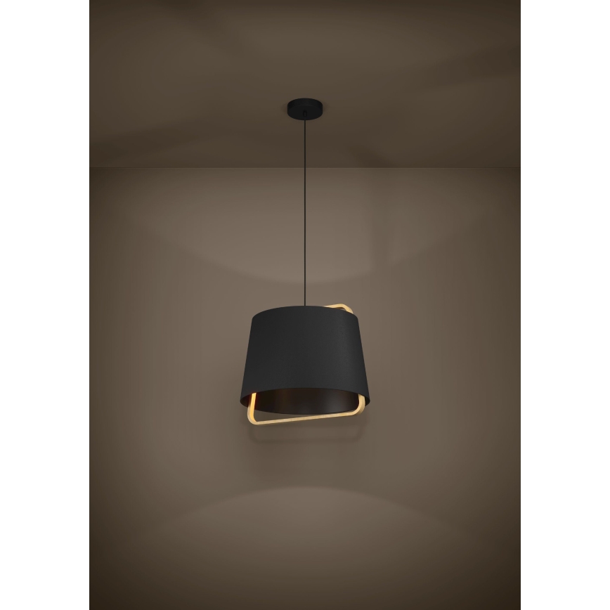 Eglo - Luster na sajli 1xE27/40W/230V crno
