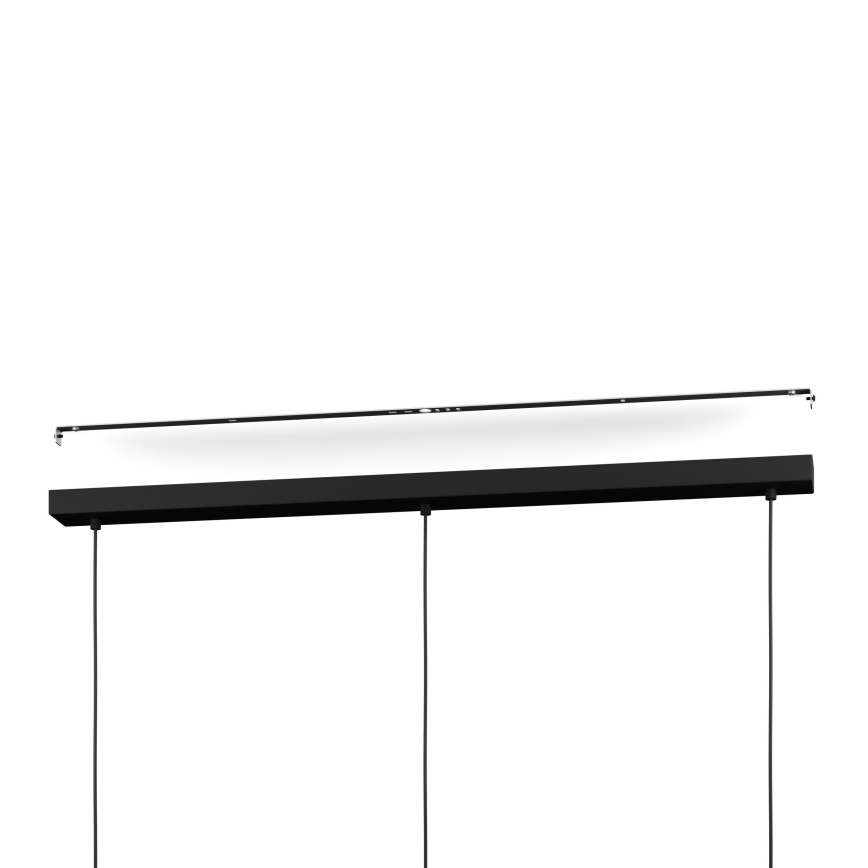 Eglo - Luster na sajli 3xE27/40W/230V crno