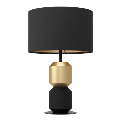 Eglo - Stona lampa 1xE27/40W/230V crno/zlatna