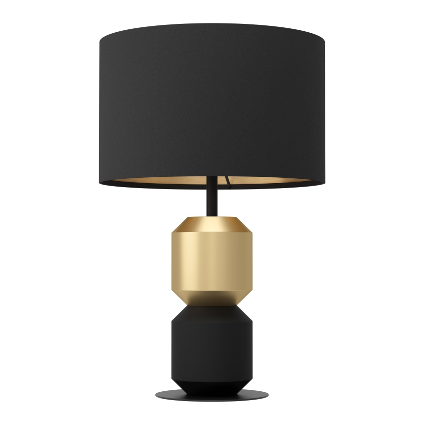 Eglo - Stona lampa 1xE27/40W/230V crno/zlatna