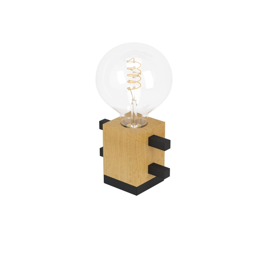 Eglo - Stona lampa 1xE27/40W/230V crno/braon
