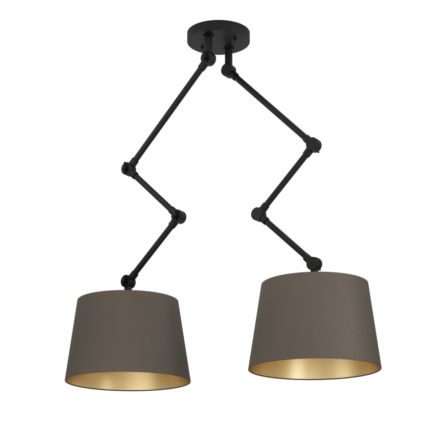 Eglo - Viseći luster 2xE27/40W/230V braon