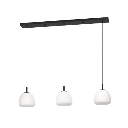 Eglo - Luster na sajli 3xE27/40W/230V crno
