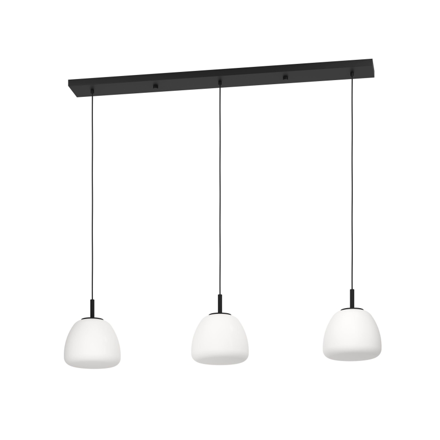 Eglo - Luster na sajli 3xE27/40W/230V crno