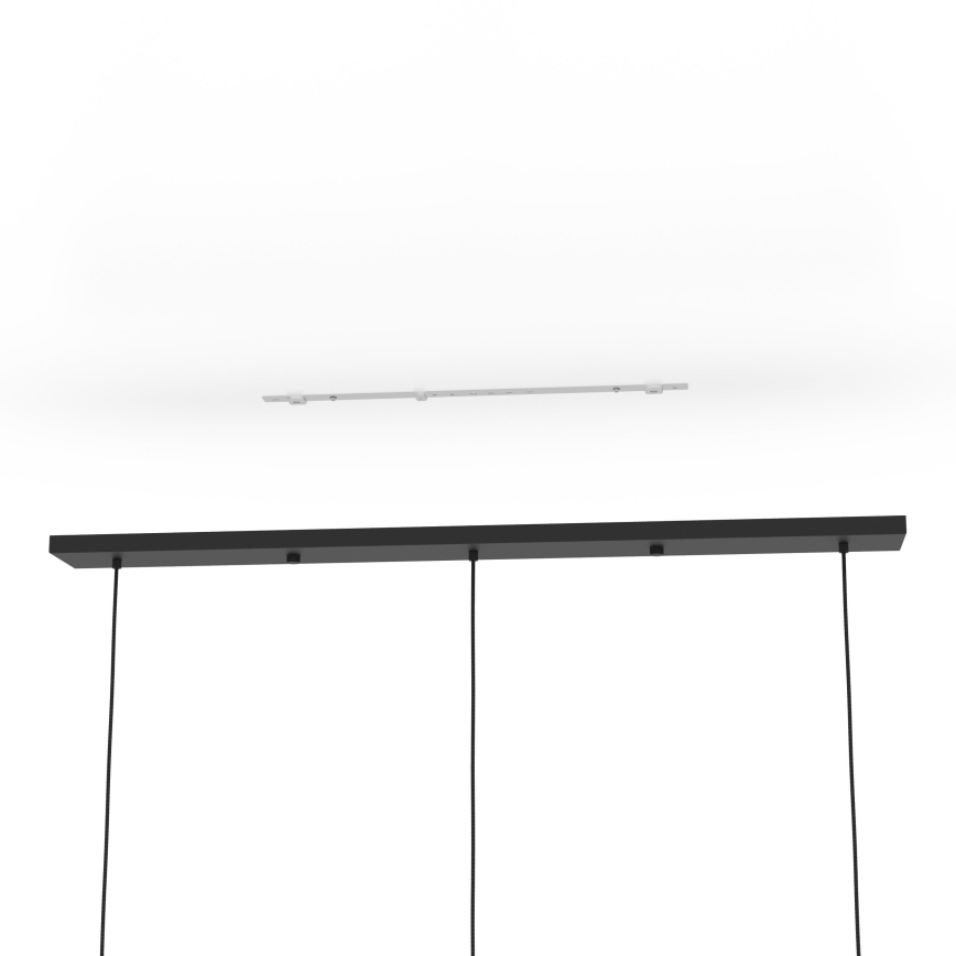 Eglo - Luster na sajli 3xE27/40W/230V crno