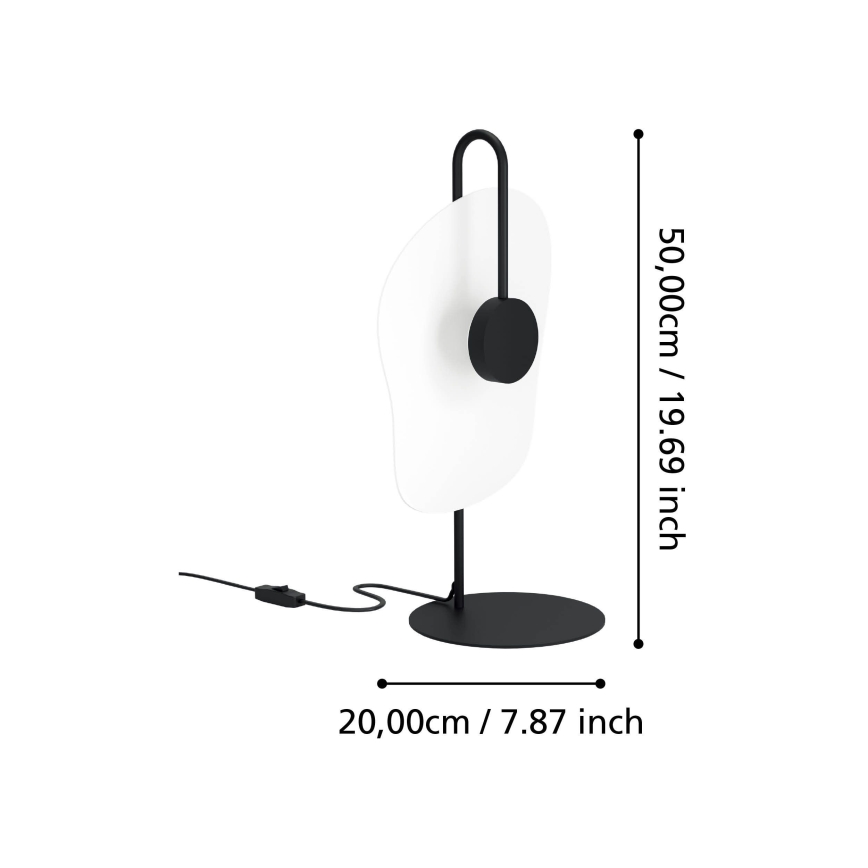 Eglo - LED Stona lampa LED/5,4W/230V 3000K crno