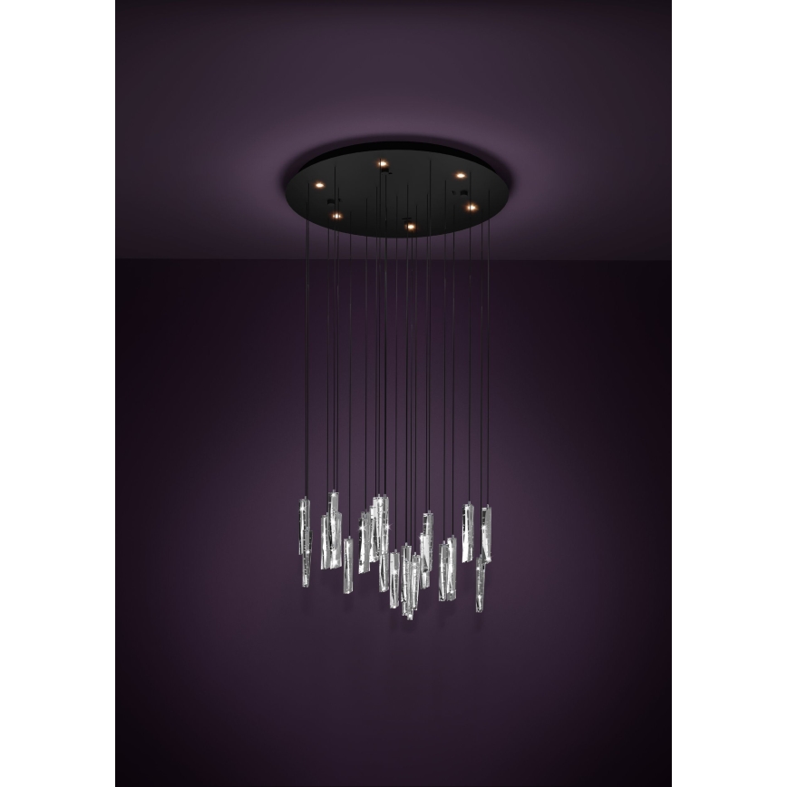 Eglo - LED Prigušivi luster na sajli 6xLED/4,2W/230V 3000K prozirna