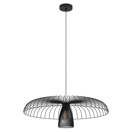 Eglo - Luster na sajli 1xE27/60W/230V pr. 77 cm crno