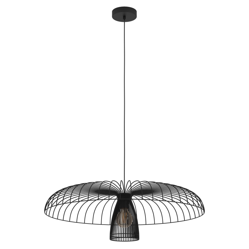 Eglo - Luster na sajli 1xE27/60W/230V pr. 77 cm crno