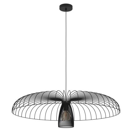 Eglo - Luster na sajli 1xE27/60W/230V pr. 98,5 cm crno