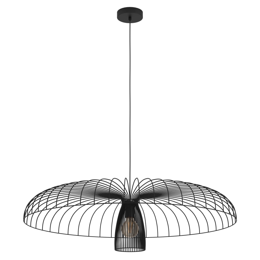 Eglo - Luster na sajli 1xE27/60W/230V pr. 98,5 cm crno