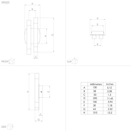 Eglo - LED Zidna lampa 4xLED/3,3W/230V 3000K antracit/zlatna