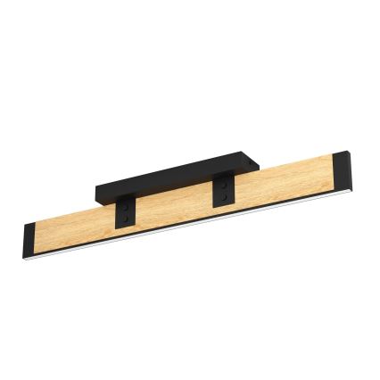 Eglo - LED Prigušiva plafonjera LED/27W/230V 3000K crno/braon