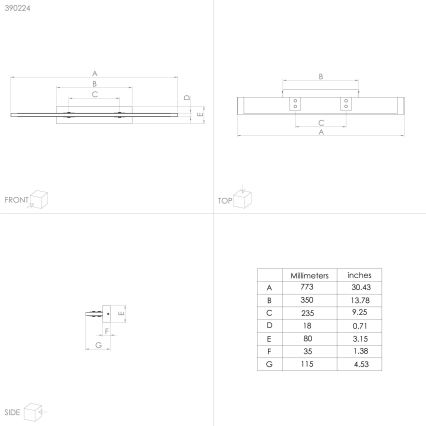 Eglo - LED Prigušiva plafonjera LED/27W/230V 3000K crno/braon