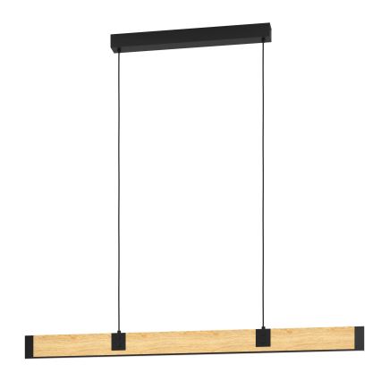 Eglo - LED Prigušivi luster na sajli LED/28,8W/230V 3000K crno/braon