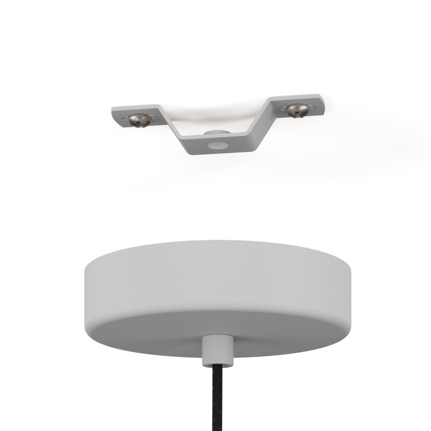 Eglo - Luster na sajli 1xE27/40W/230V sivo