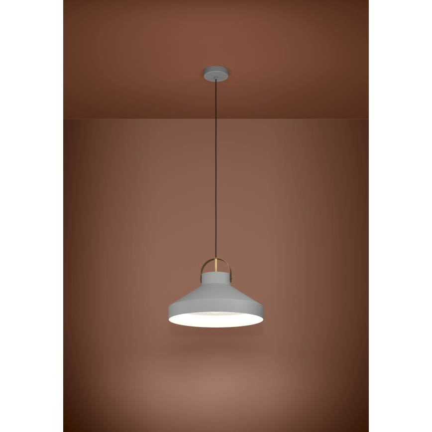 Eglo - Luster na sajli 1xE27/40W/230V sivo