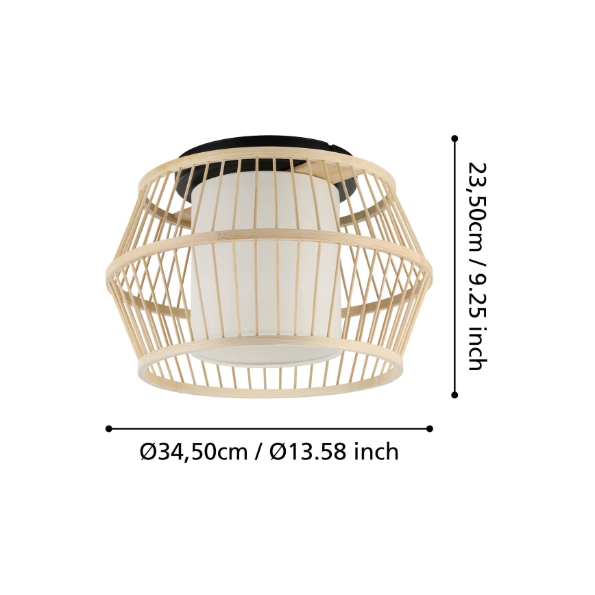 Eglo - Plafonjera 1xE27/40W/230V braon