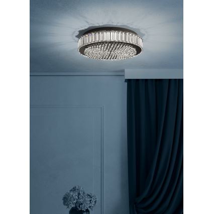 Eglo - LED Prigušiva plafonjera LED/23,5W/230V 4000K crno