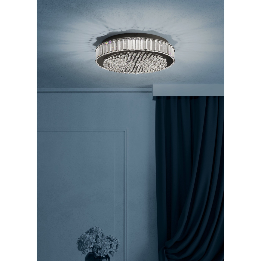 Eglo - LED Prigušiva plafonjera LED/23,5W/230V 4000K crno