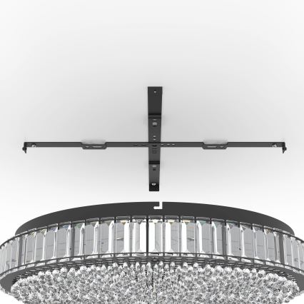 Eglo - LED Prigušiva plafonjera LED/52,4W/230V 4000K crno