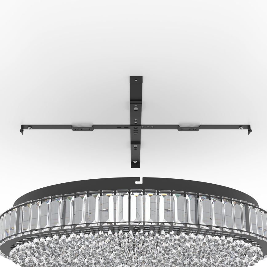 Eglo - LED Prigušiva plafonjera LED/52,4W/230V 4000K crno