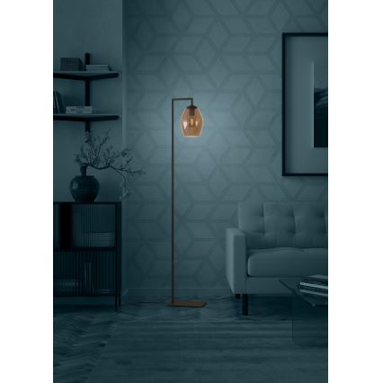 Eglo - Podna lampa 1xE27/40W/230V braon