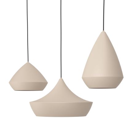 Eglo - Luster na sajli 3xE27/28W/230V bež