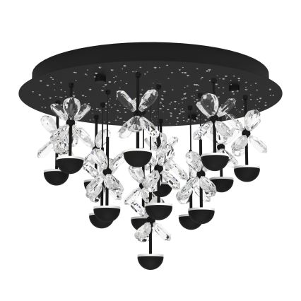 Eglo - LED Prigušiva plafonjera LED/27W/230V 3000K crno